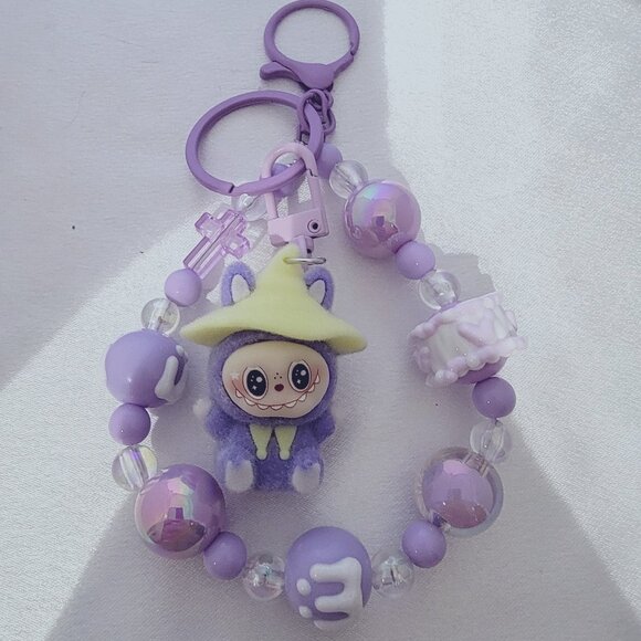 THE MONSTERS Dangling LABUBU Charm keychain, mobile phone chain, bag chain  #5 - Picture 1 of 2